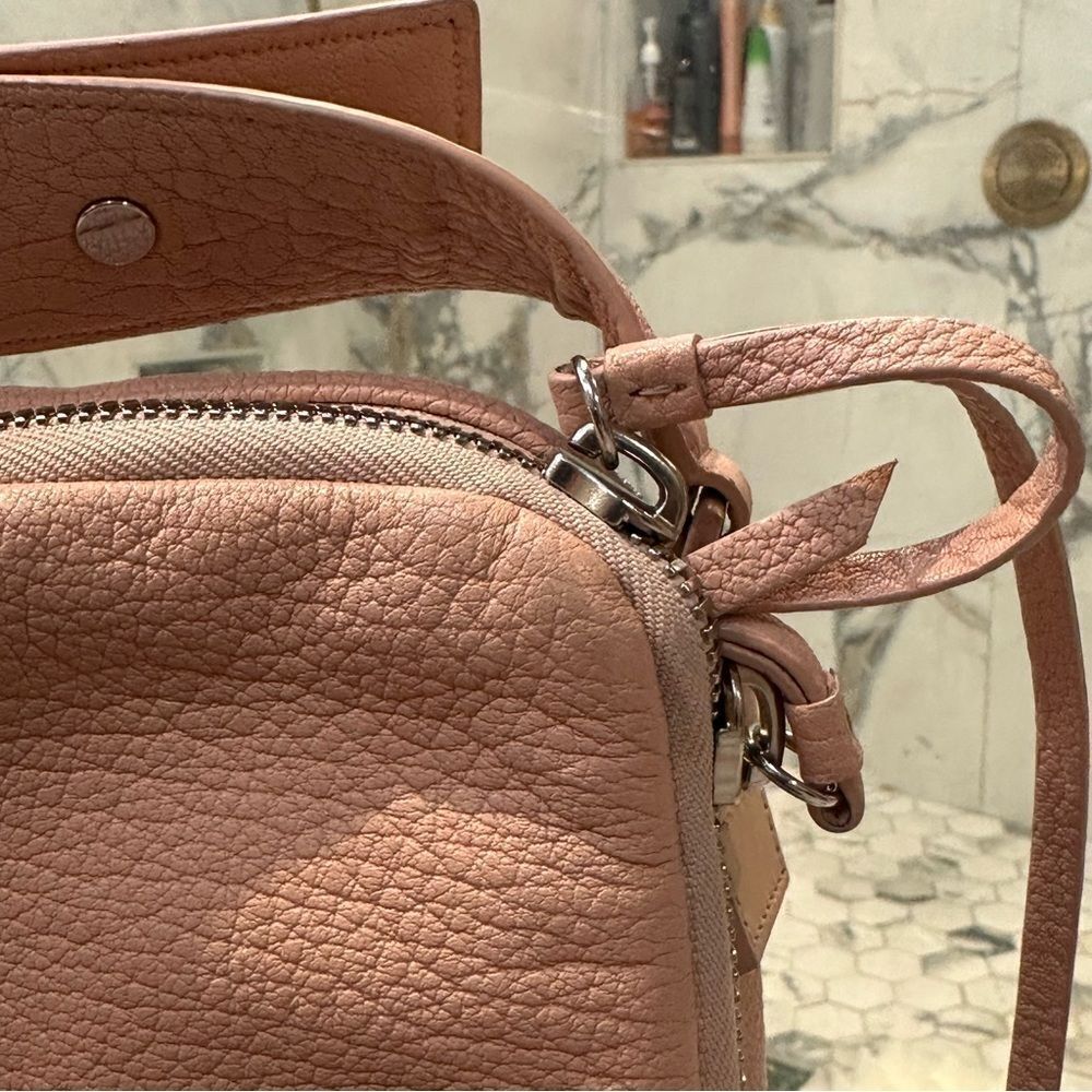 ALLSAINTS Vincent Crossbody Bag In Peach Pink - Picture 8 of 13